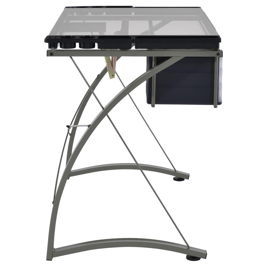 Melo Grey Drafting Desk