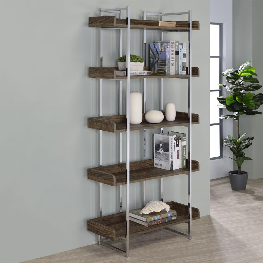 Angelica Brown Bookcase