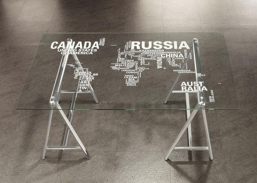 Patton Silver Writing Desk