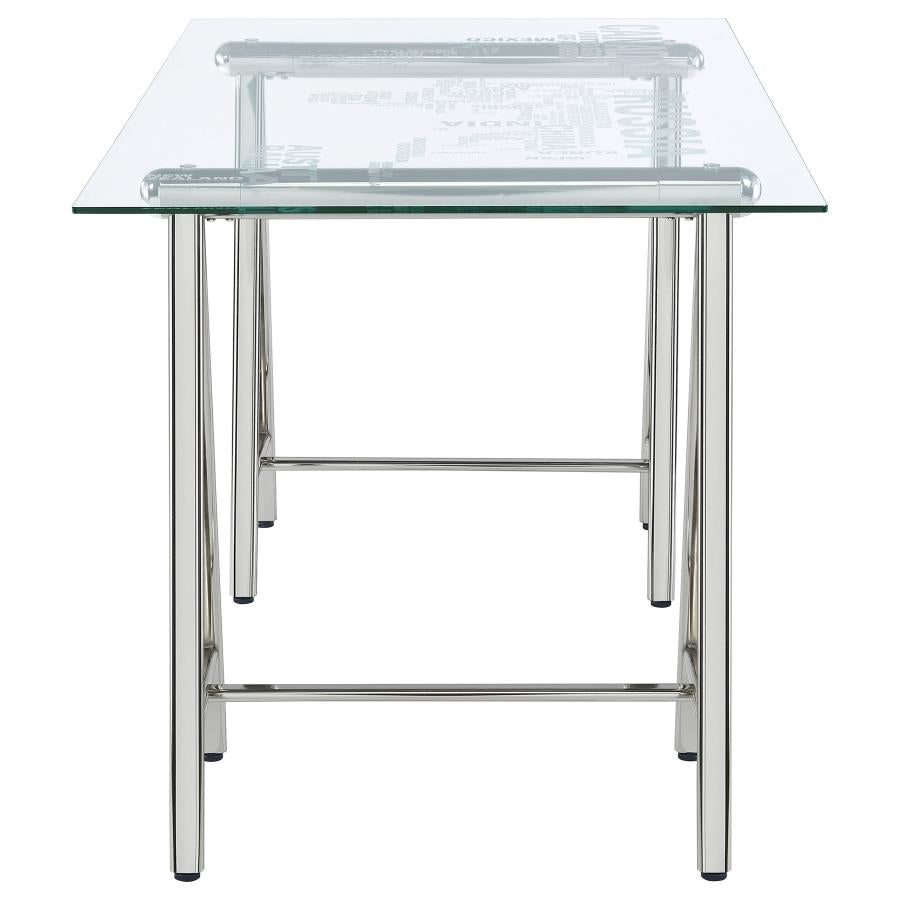 Patton Silver Writing Desk