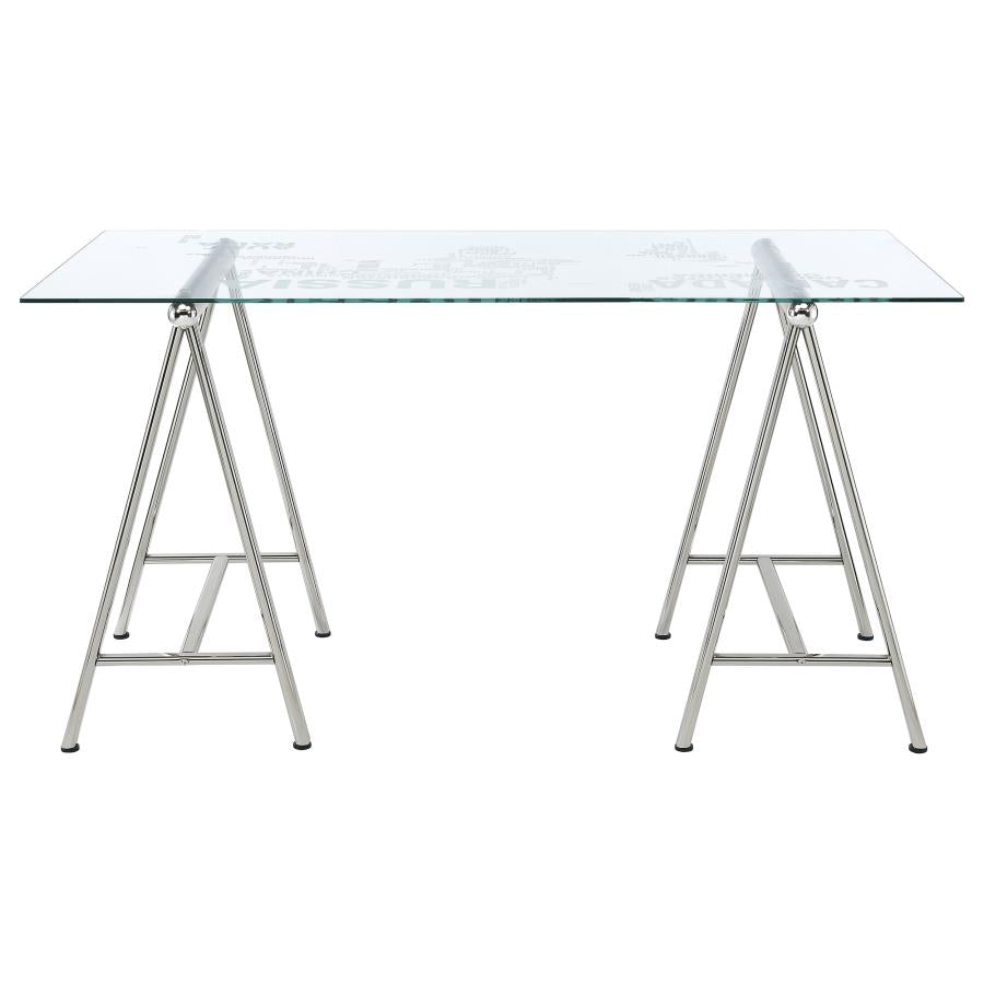 Patton Silver Writing Desk