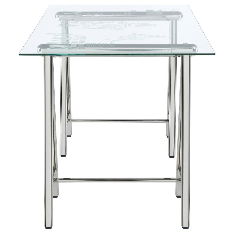 Patton Silver Writing Desk