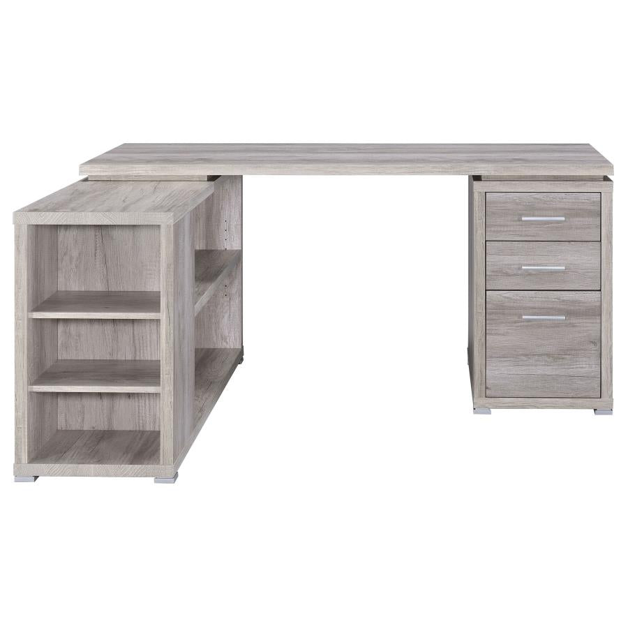 Yvette Grey L-shape Desk