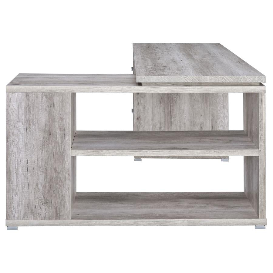 Yvette Grey L-shape Desk