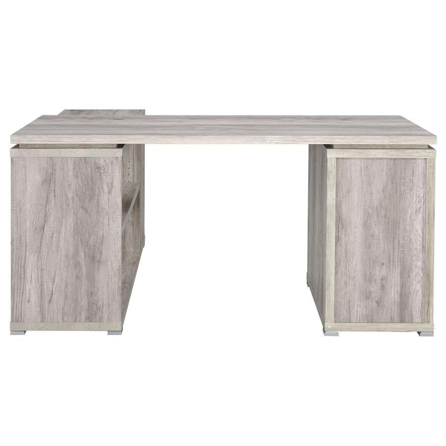Yvette Grey L-shape Desk