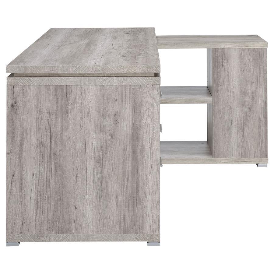 Yvette Grey L-shape Desk