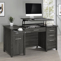 Dylan Grey Lift Top Computer Desk