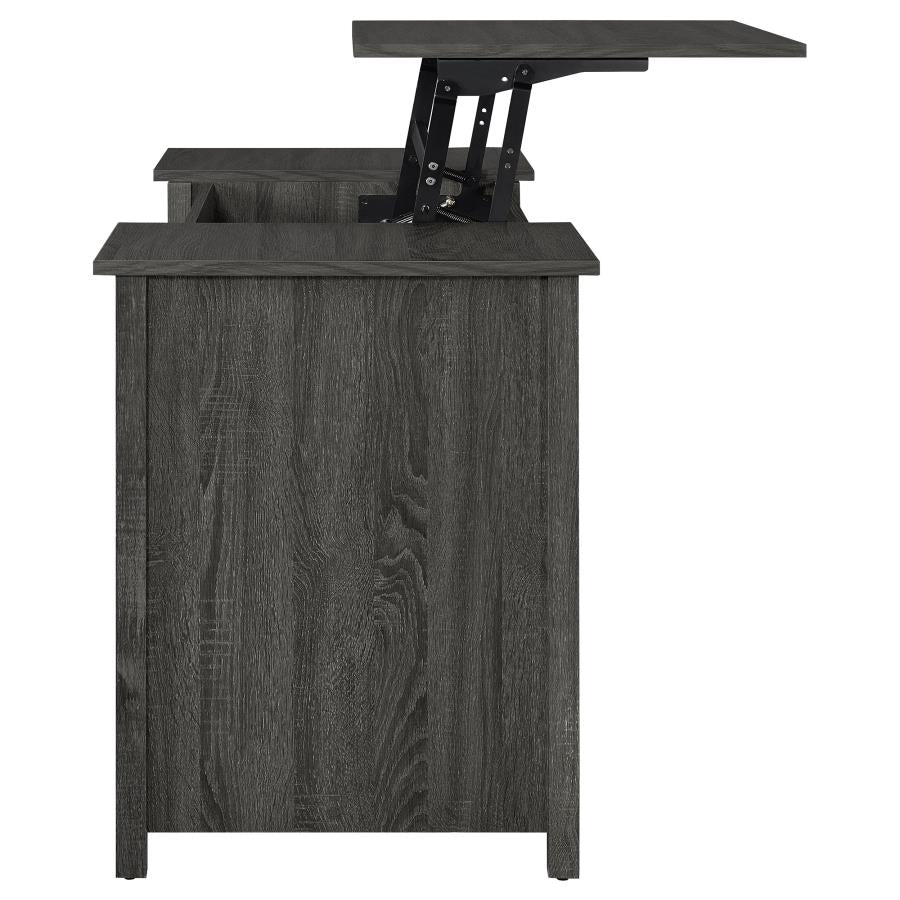 Dylan Grey Lift Top Computer Desk
