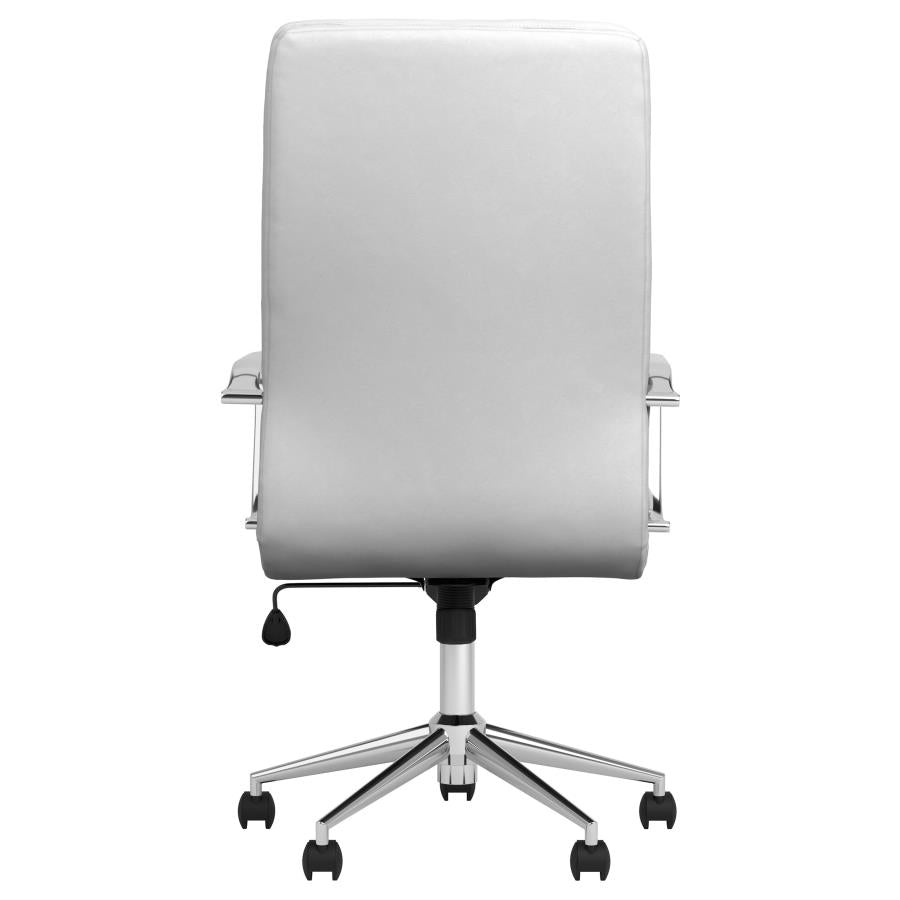 Ximena White Office Chair