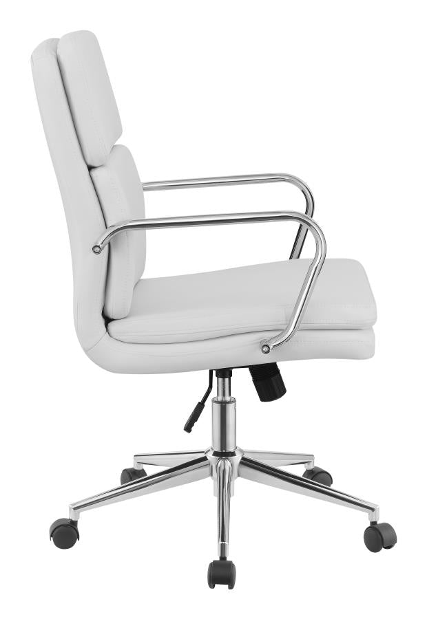 Ximena White Office Chair