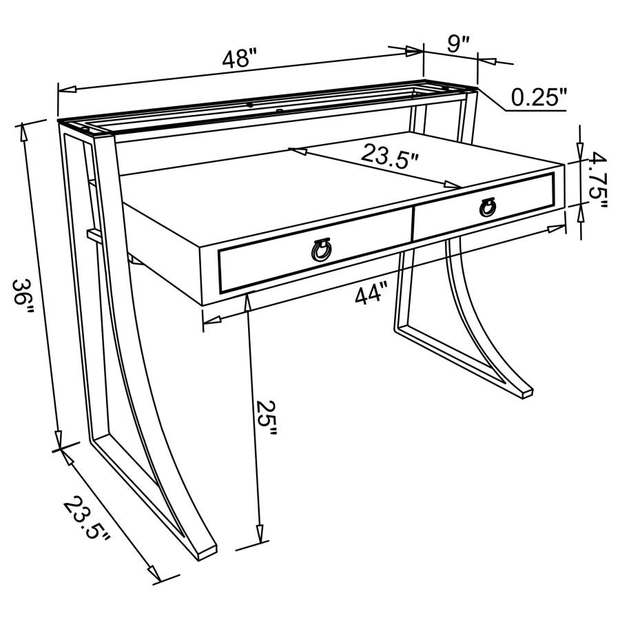 Gemma White Writing Desk