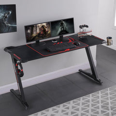 Brocton Black Gaming Desk