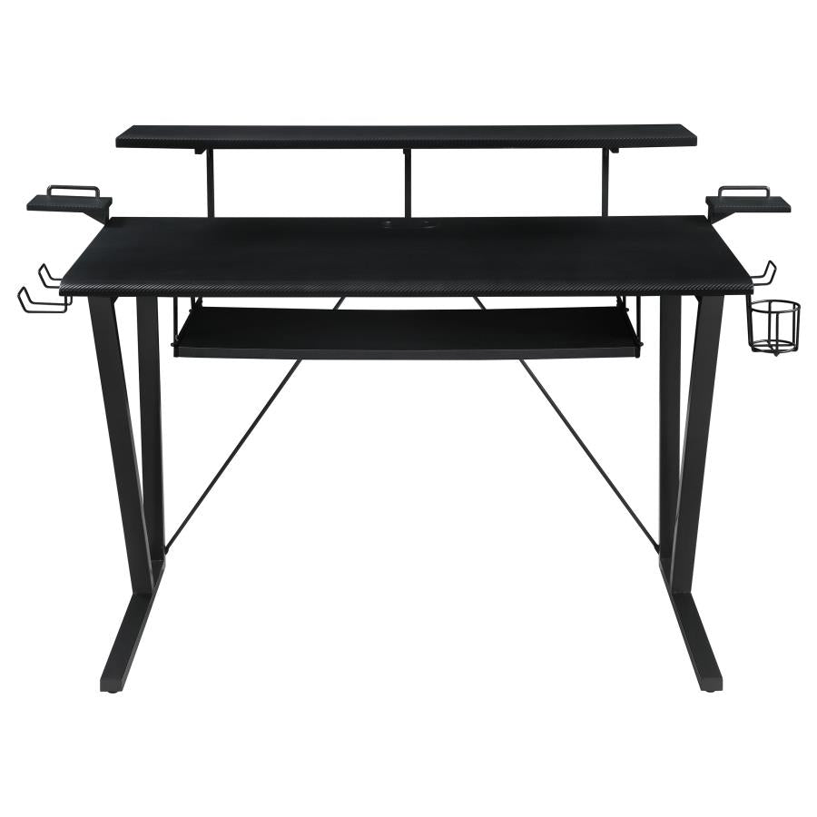 Wedalia Black Gaming Desk
