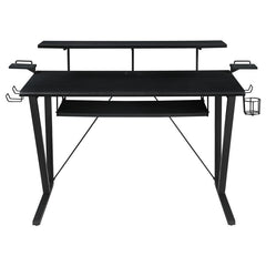 Wedalia Black Gaming Desk