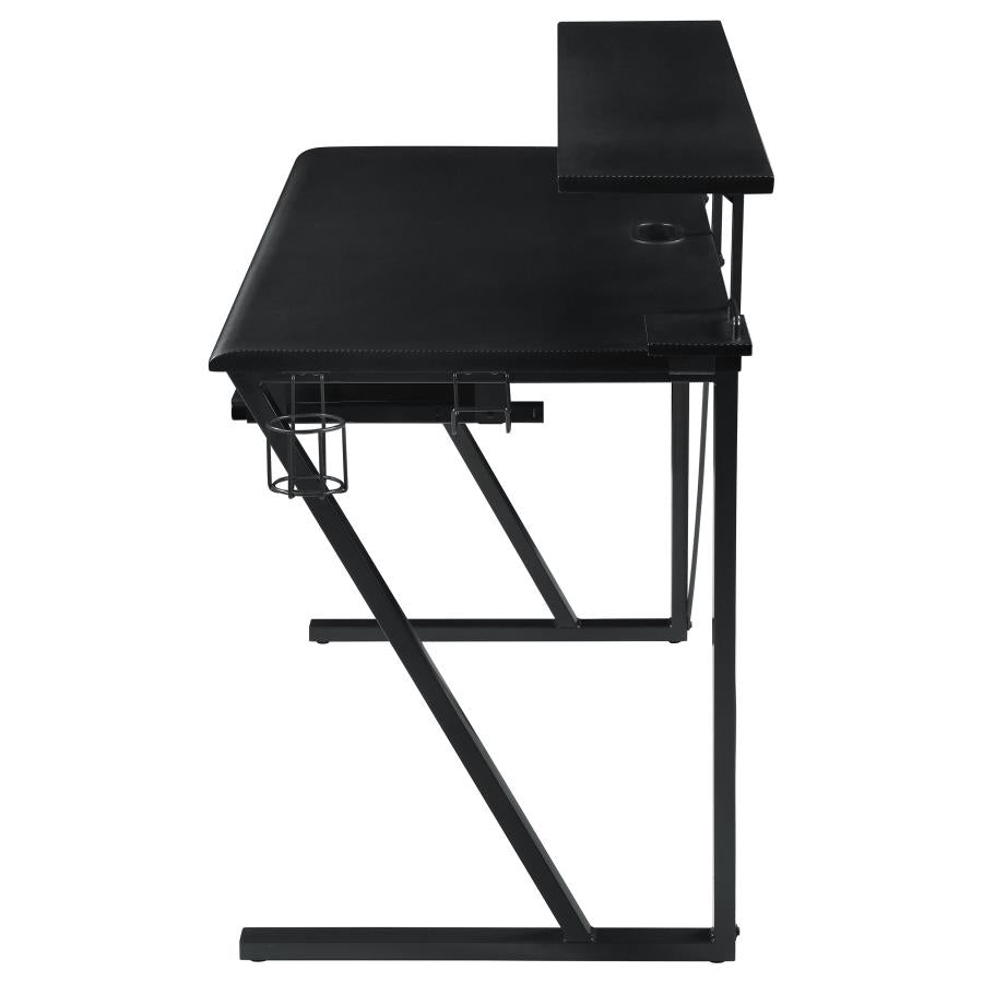 Wedalia Black Gaming Desk