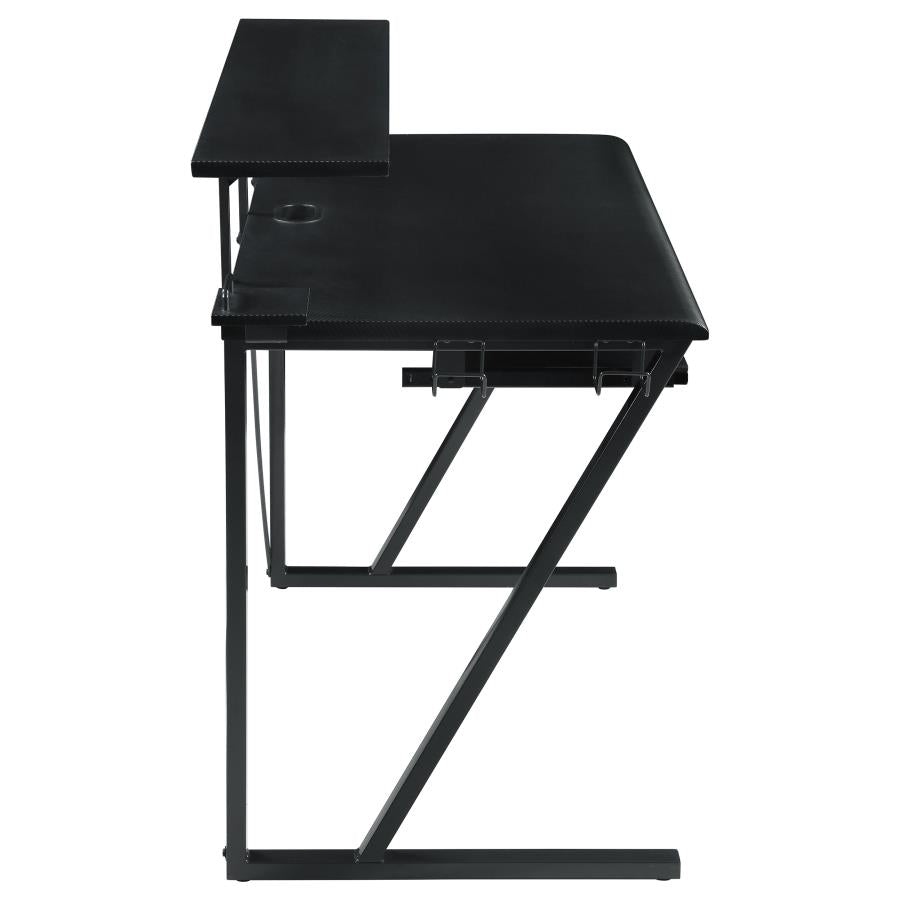 Wedalia Black Gaming Desk