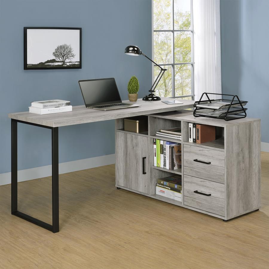 Hertford Grey L-shape Desk
