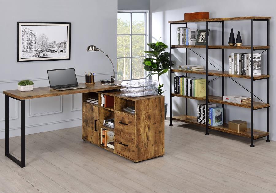 Hertford Brown L-shape Desk