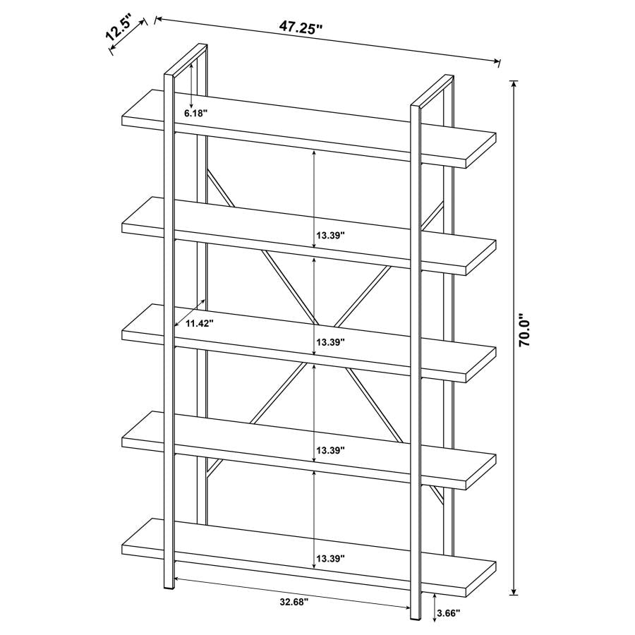 Cole Grey Bookcase