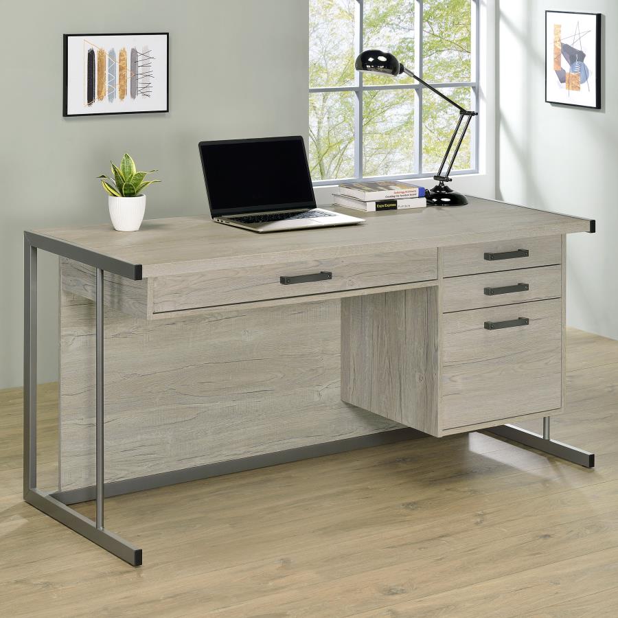 Loomis Grey Computer Desk