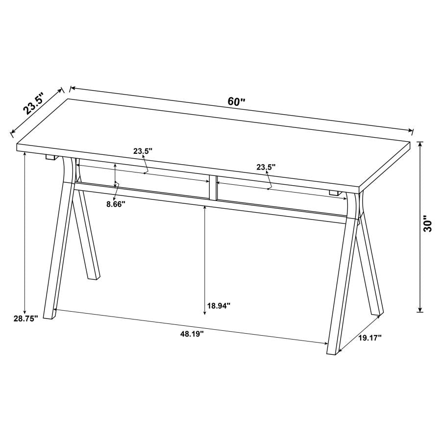 Tatum Grey Writing Desk