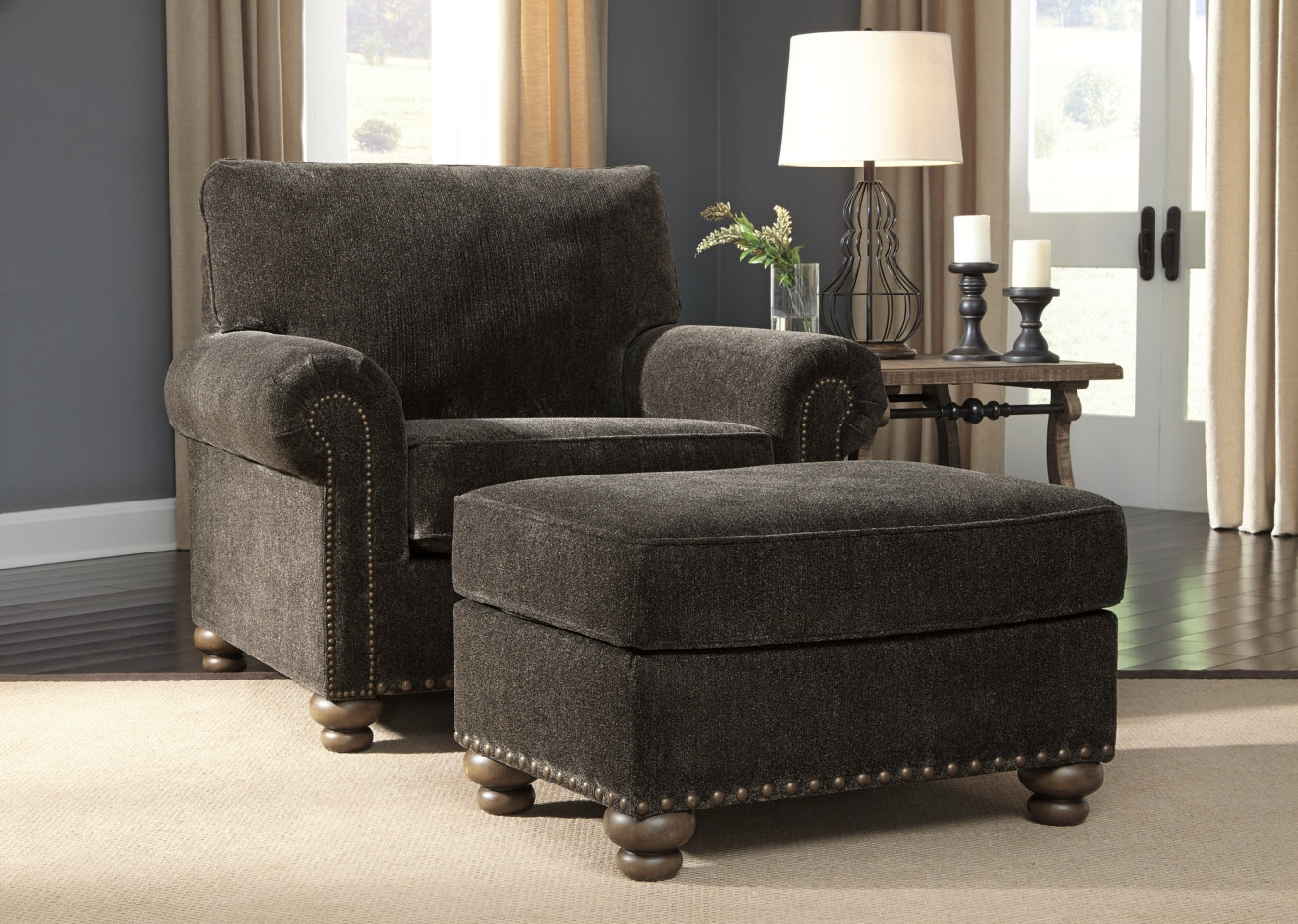 Stracelen Chair and Ottoman
