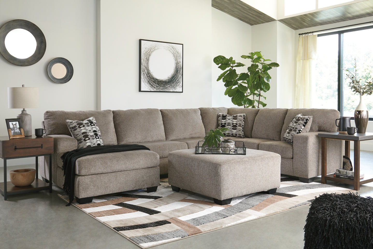 Ballinasloe 3-Piece Sectional with Ottoman - PKG001772