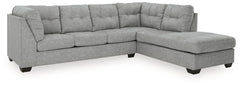 Falkirk 2-Piece Sectional with Chaise and Sleeper - 80804S4