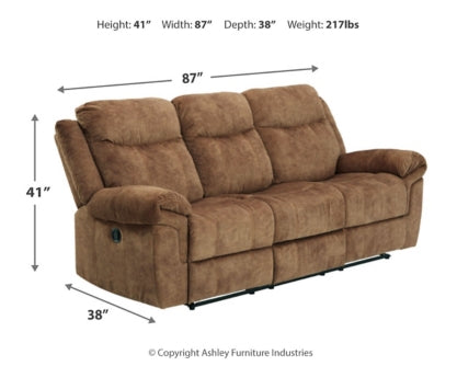 Huddle-Up Reclining Sofa with Drop Down Table - The Bargain Furniture