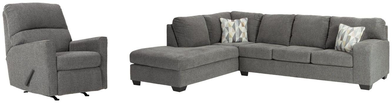 Dalhart 2-Piece Sectional with Recliner - PKG002360
