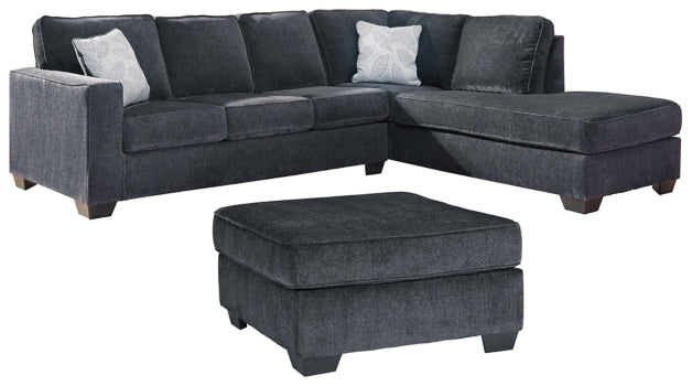 Altari 2-Piece Sleeper Sectional with Ottoman - PKG001813