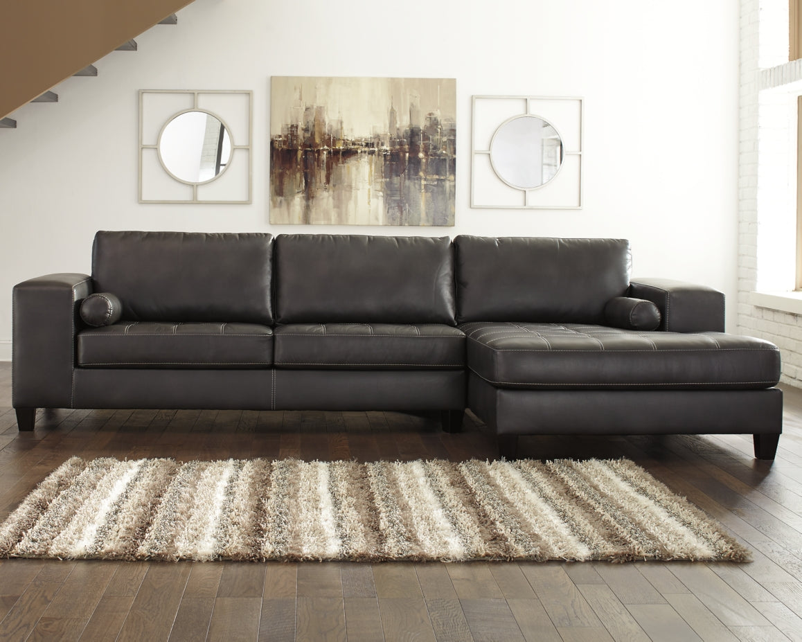 Nokomis 2-Piece Sectional with Ottoman - PKG011027