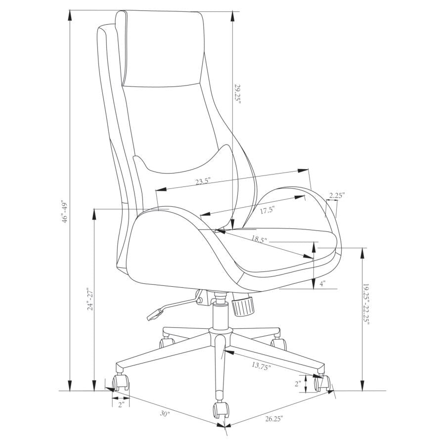 Cruz Grey Office Chair