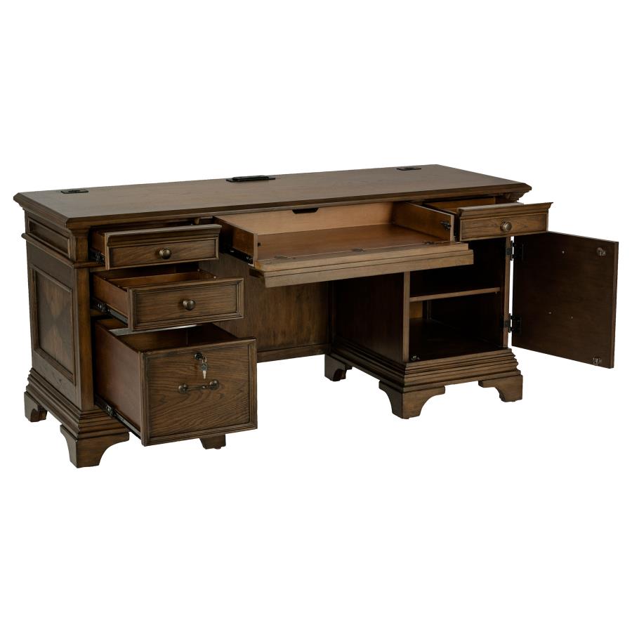 Hartshill Brown Credenza Desk