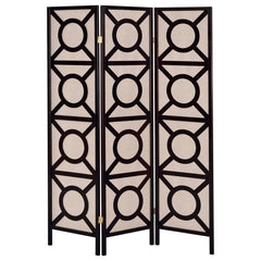 Vulcan Brown 3 Panel Room Divider