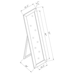 Toga Brown Standing Mirror
