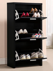 Vivian Black Shoe Cabinet