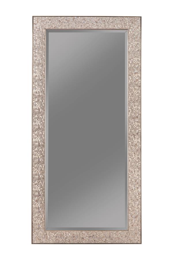 Rollins Silver Floor Mirror