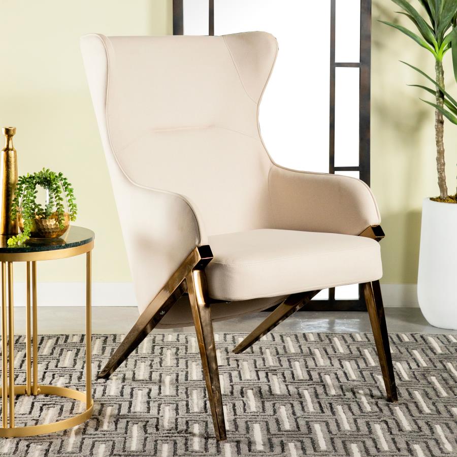 Walker Beige Accent Chair