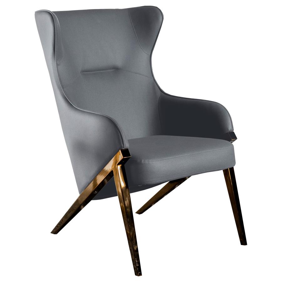 Walker Black Accent Chair