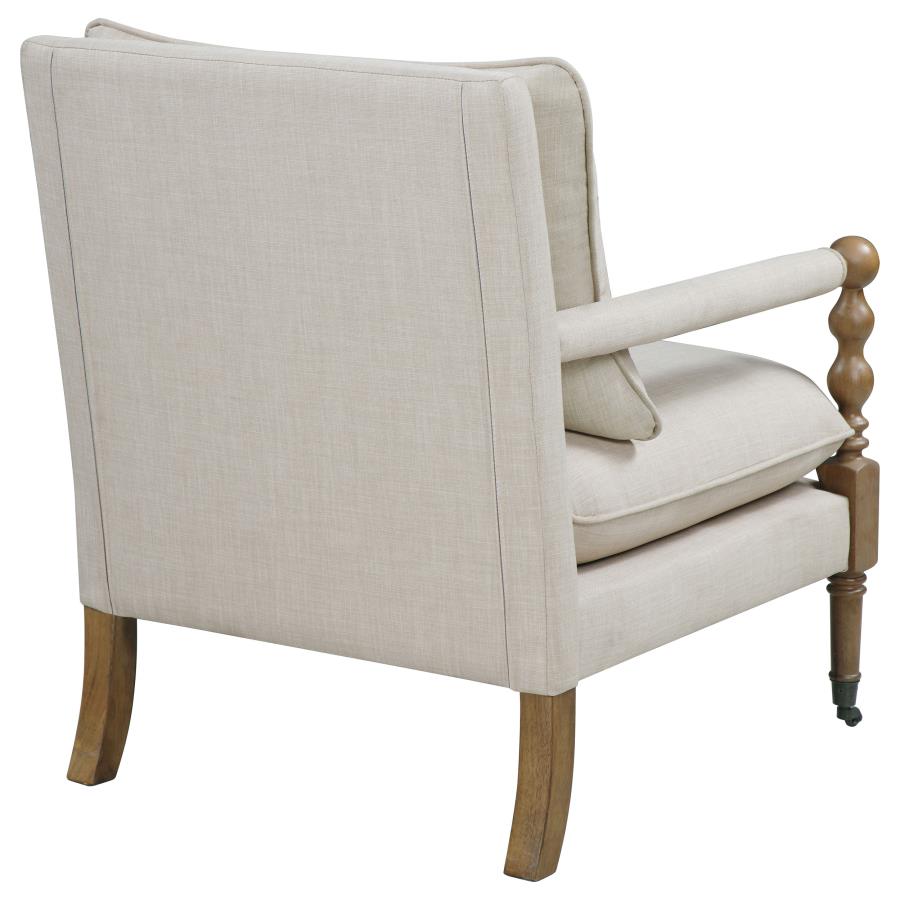 Dempsy Beige Accent Chair