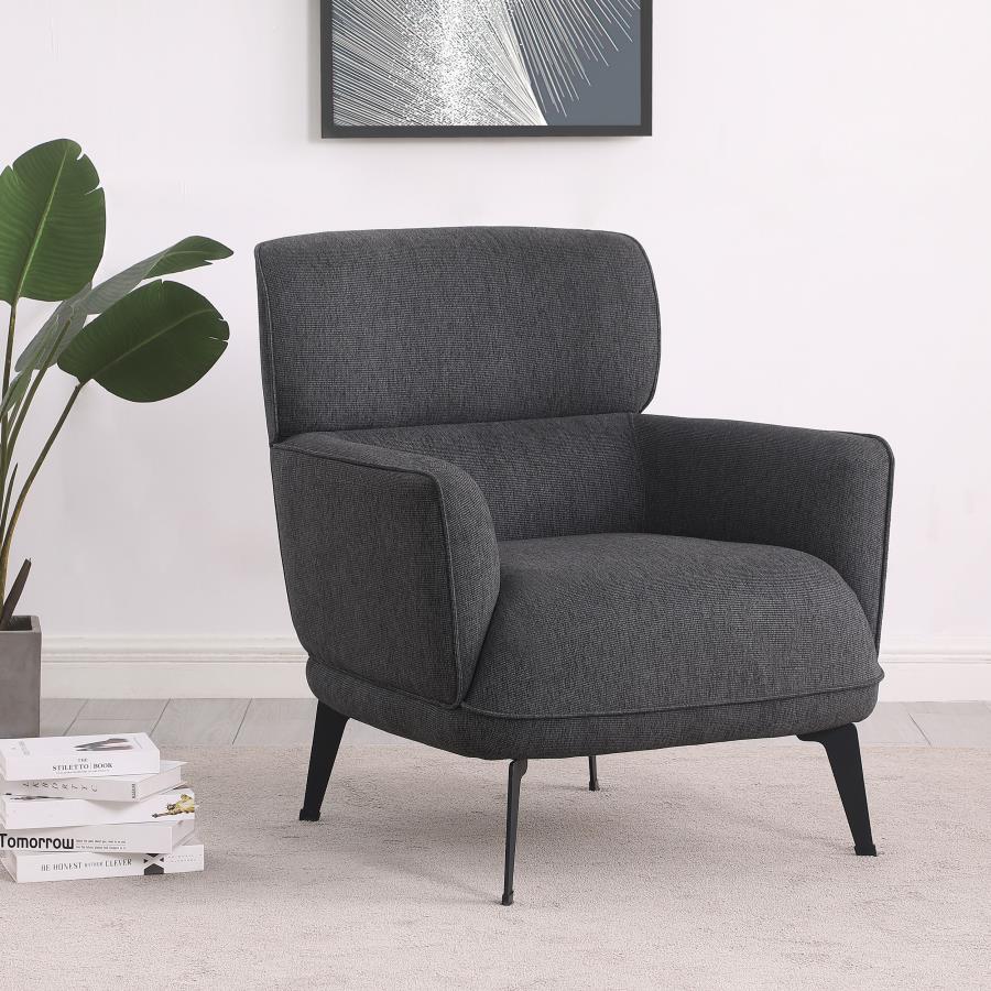Andrea Grey Accent Chair