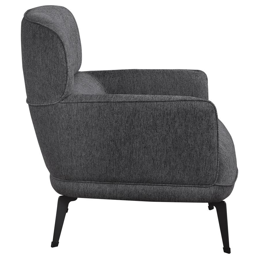 Andrea Grey Accent Chair