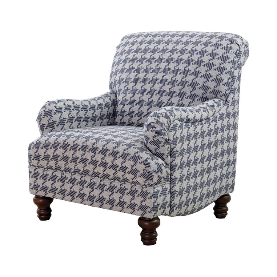Glenn Blue Accent Chair