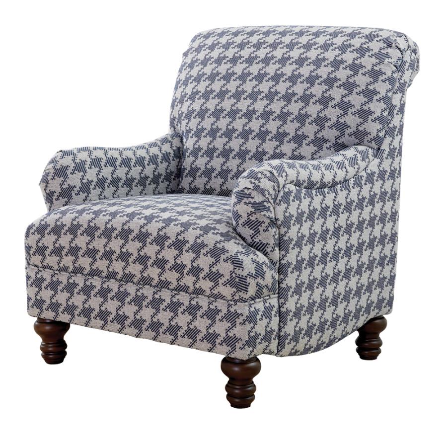 Glenn Blue Accent Chair