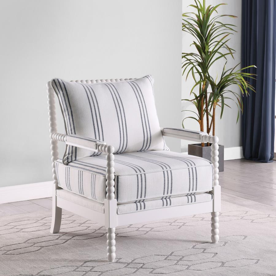 Blanchett White Accent Chair