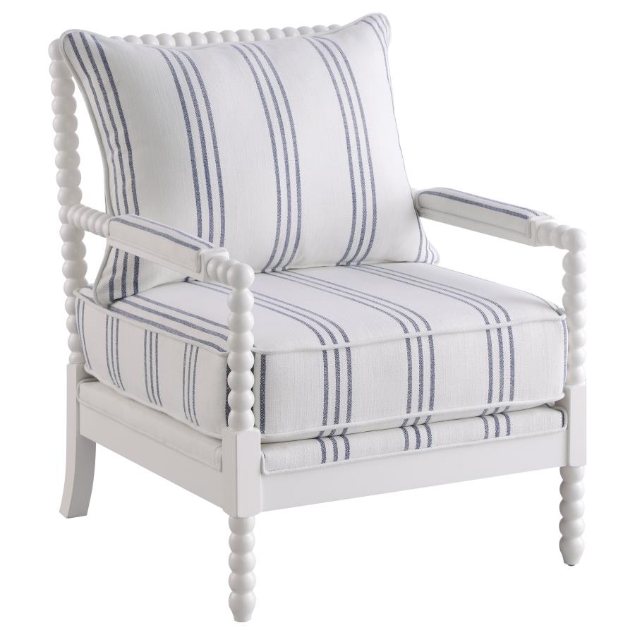 Blanchett White Accent Chair