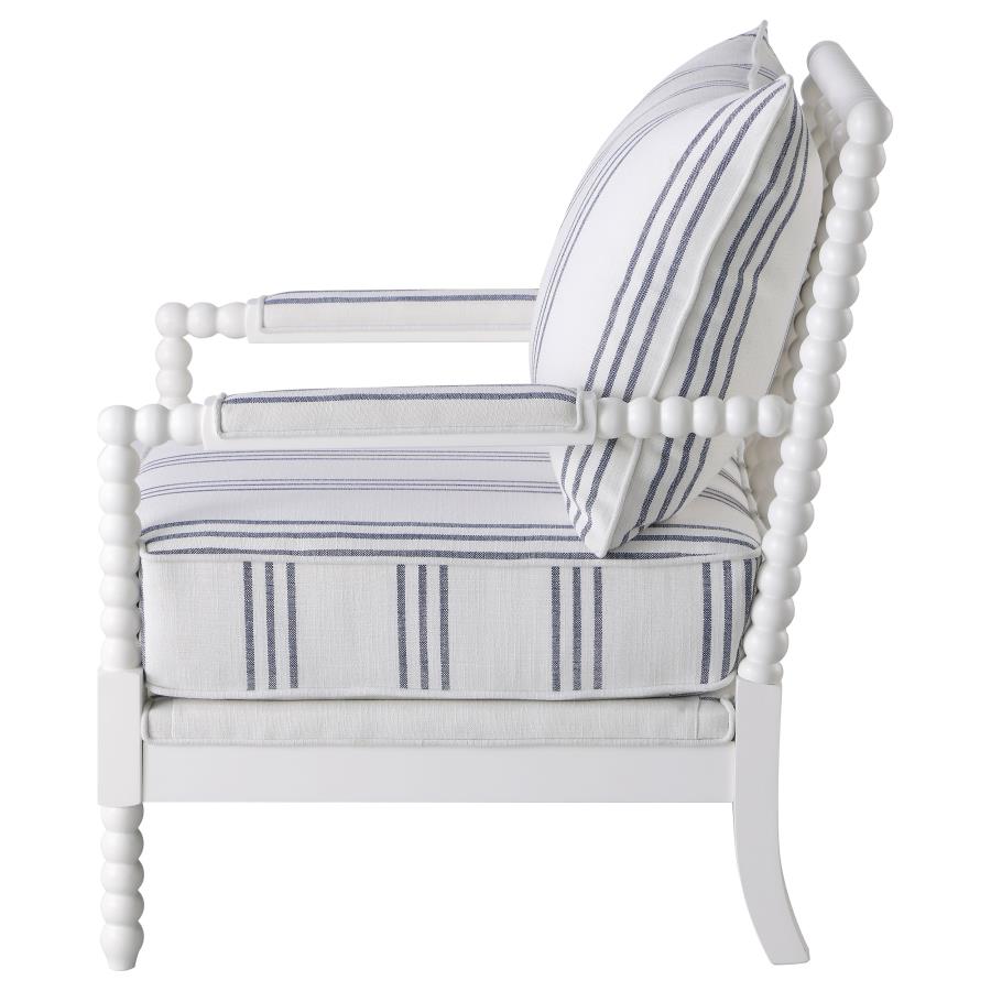 Blanchett White Accent Chair