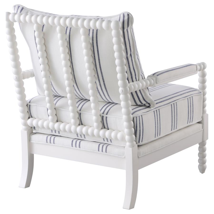 Blanchett White Accent Chair