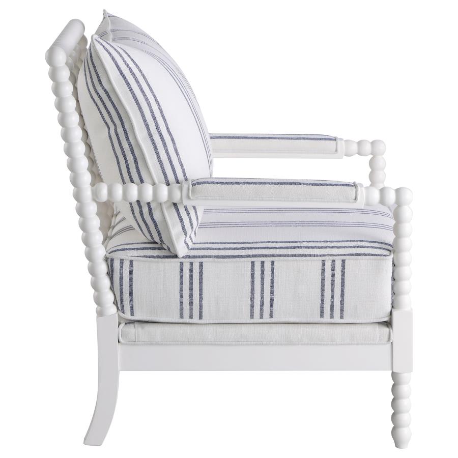 Blanchett White Accent Chair
